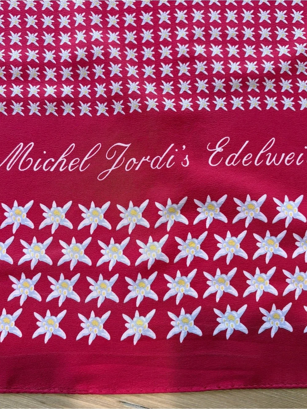 Michel Jordi elegant red